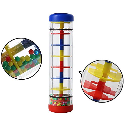 Ubblove Rainmaker 8 inch Mini Rainstick for Babies Rattle Tube Rain Stick Shaker Music Sensory Auditory Instrument Toy for Baby Child Girl (8 inch) - Image 4