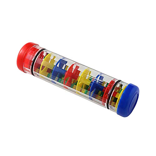 Ubblove Rainmaker 8 inch Mini Rainstick for Babies Rattle Tube Rain Stick Shaker Music Sensory Auditory Instrument Toy for Baby Child Girl (8 inch) - Image 2