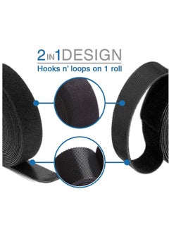 Generic Cable Straps, Reusable Cable Ties, 2 rolls Adjustable Multipurpose Hook and Loop Securing Straps for Cord Management  - Image 4