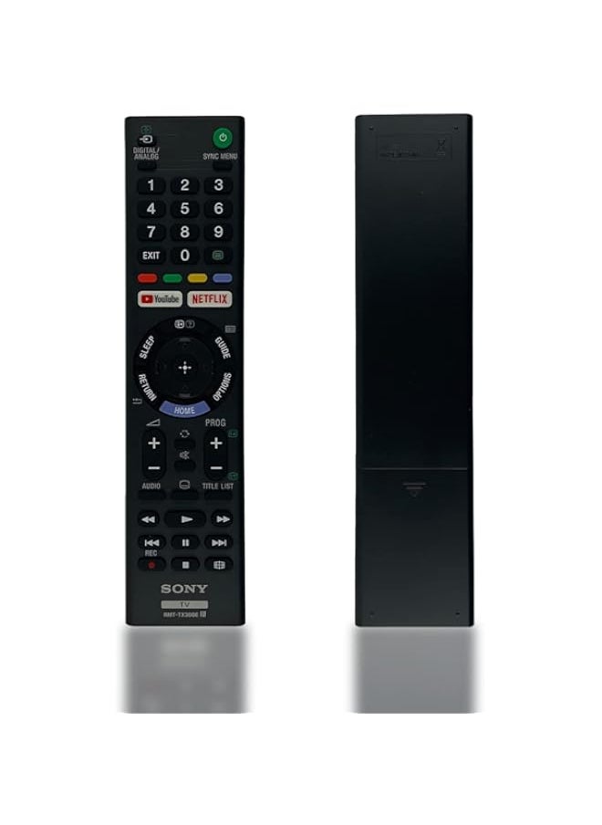 HuHa - Ceybo OEM Sony RMT-TX300E Remote Control Compatible with Bravia TV Models: KD43X7000E KD-43X7000E KD43X7000F - Includes Netflix and YouTube Hotkeys - Image 1