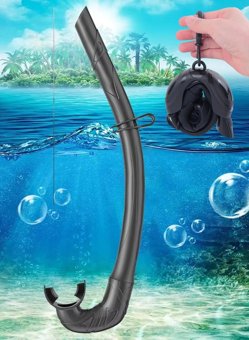 سوبر وينر معدات الغوص - قطعة فم من السيليكون غير سامة وأنبوب تنفس للغطس والغوص - أنبوب غوص سهل التنفس - مناسب للرجال والنساء - Image 1