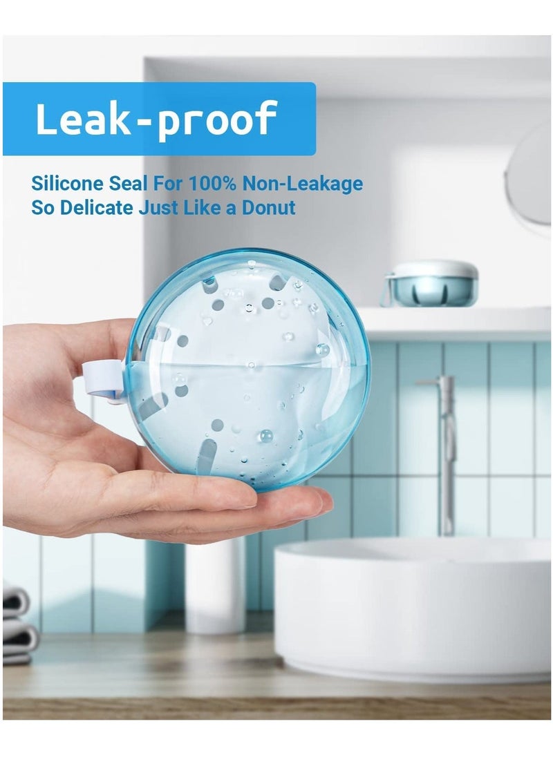 Leak Proof Denture Cup Kit Portable Retainer Case Perfect for Travel, Denture Case Container Cleaning Care for Dentures Aligner Mouth Guard with Denture Brush, Strainer, Removal Tool and Mirror  - Image 4