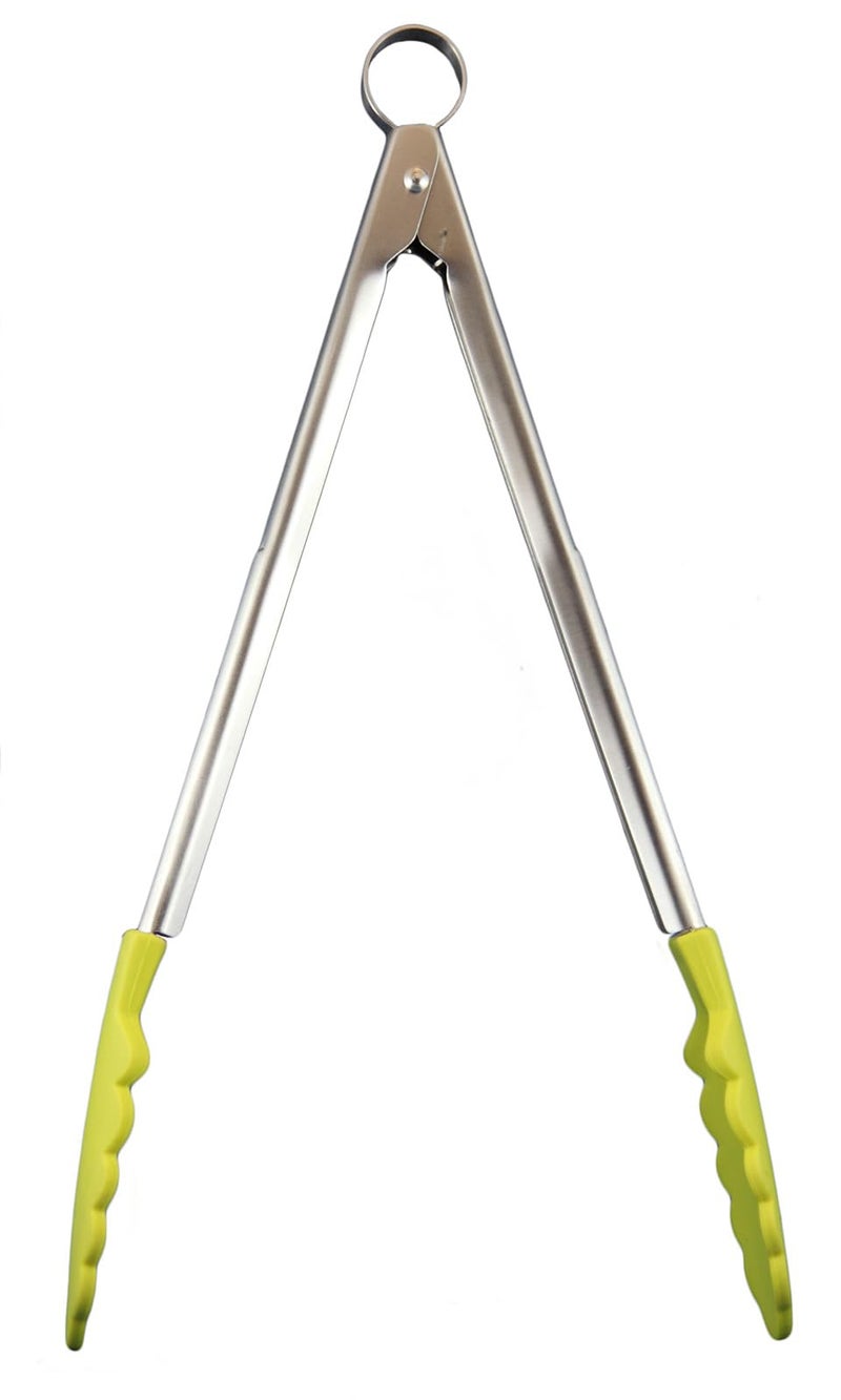 CUISIPRO Silicone Locking Tongs green