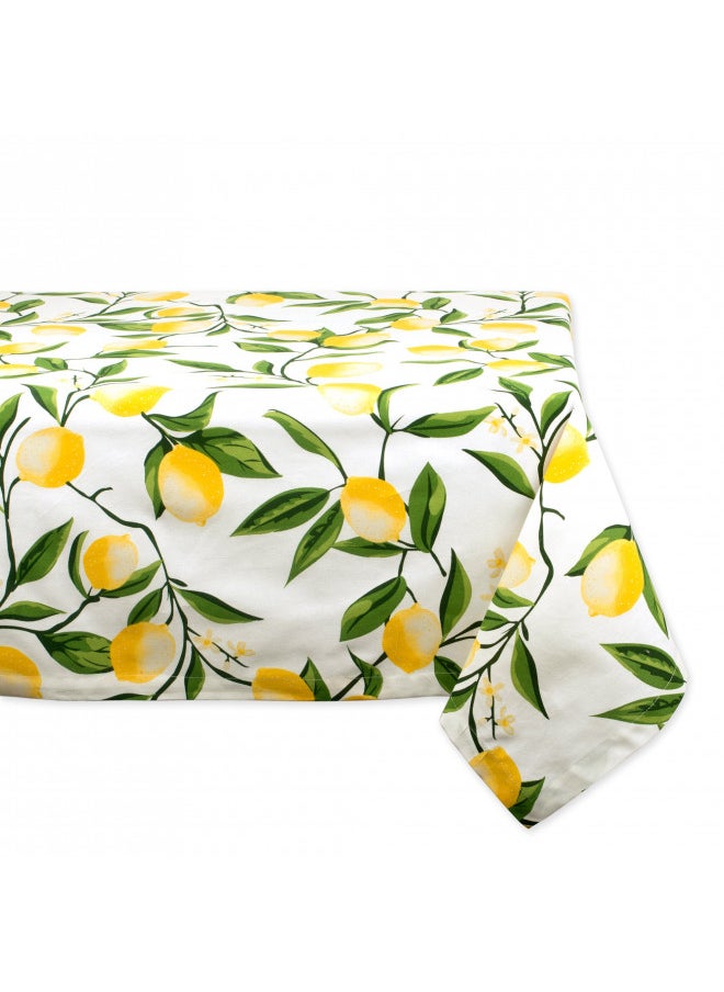 DII Lemon Bliss Tabletop Collection, Tablecloth, 60x84