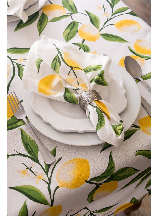 DII Lemon Bliss Tabletop Collection, Tablecloth, 60x84
