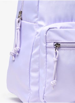 Oaklan by Shoexpress Logo Applique Backpack with Adjustable Straps - 36x30x15 cm  - Image 3
