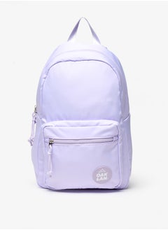 Oaklan by Shoexpress Logo Applique Backpack with Adjustable Straps - 36x30x15 cm  - Image 1