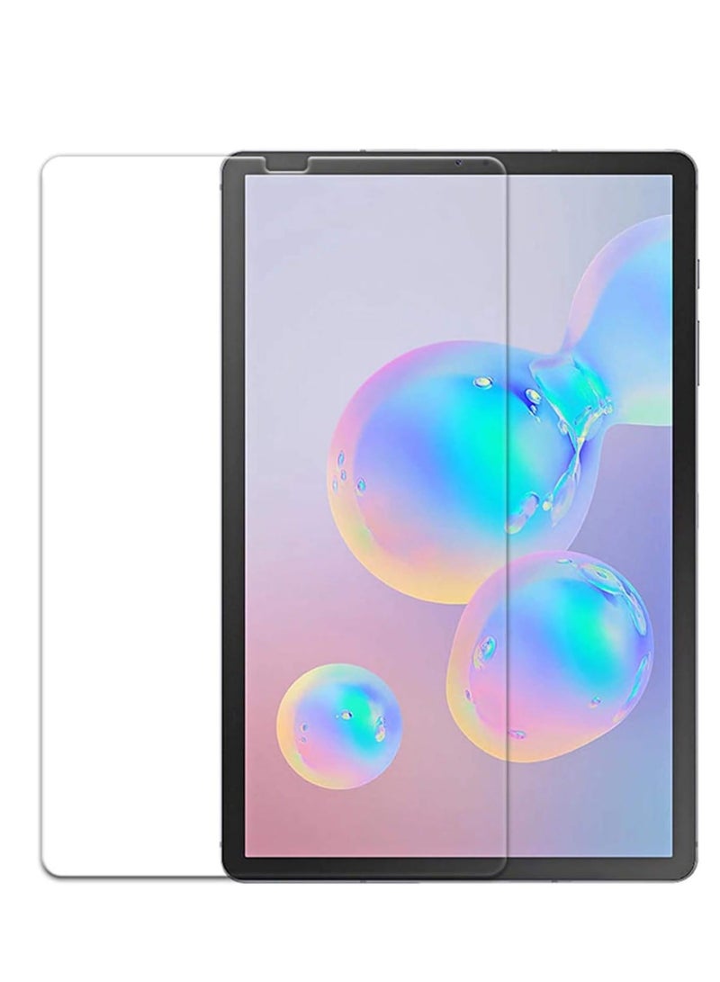 عام مجموعة حماية 2 في 1 لجهاز Samsung Galaxy Tab S6 مقاس 10.5 بوصة SM-T860 SM-T865 مع حافظة + غطاء زجاجي مقوى واقي للشاشة باللون الأرجواني - Image 5