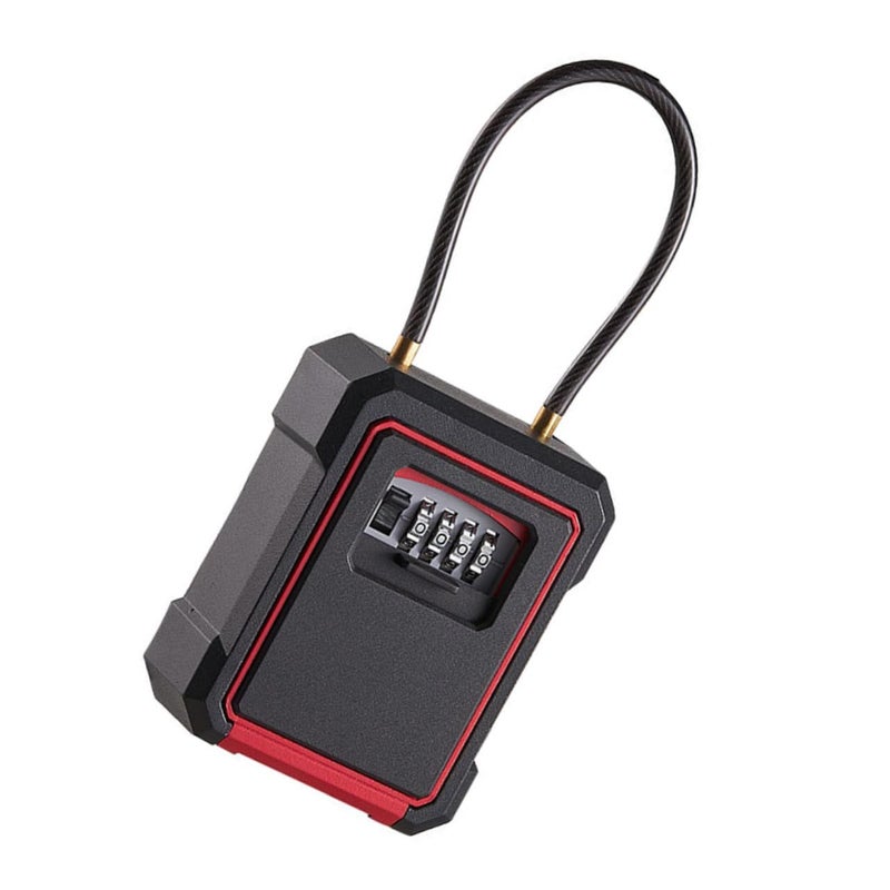 Wall Mounted Key Lock Box Secure Coded Safe for Keys USB Valuables Home Office Outdoor Weather Resistant - Image 2