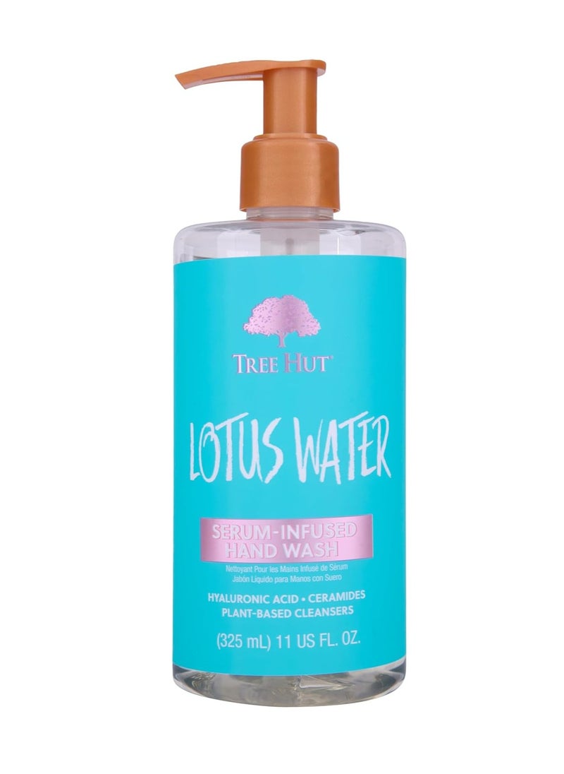 Tree Hut Tree Hut Lotus Water Serum Infused Hand Wash | Nourish & Hydrate Hands with Strengthening Skin Care | Long Lasting Scent | Cleanse & Lock in Moisture | 11 fl oz.  - Image 1