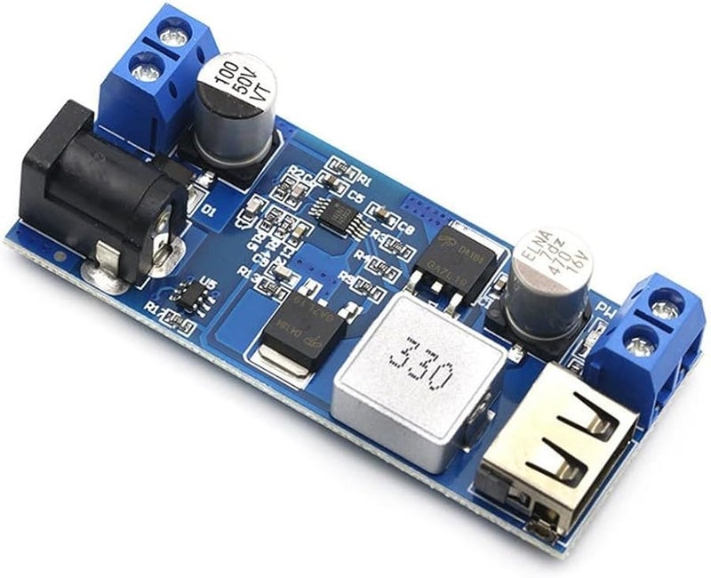 DC DC Step Down Converter 24V 12V to 5V 5A 25W USB Fast Charge for Solar Panel Vehicle Electronics - Image 1