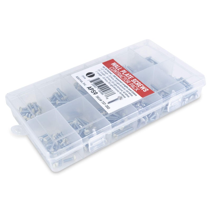 Adamax APS-9 6/32-Inch Slotted Wall Plate Screws,Assorted - Image 2
