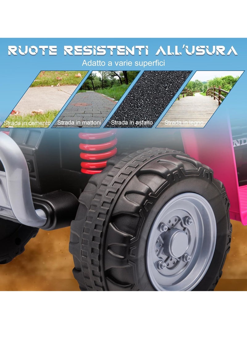 Honda دراجة هوندا الرباعية للأطفال - وردي (6 فولت) - Image 3