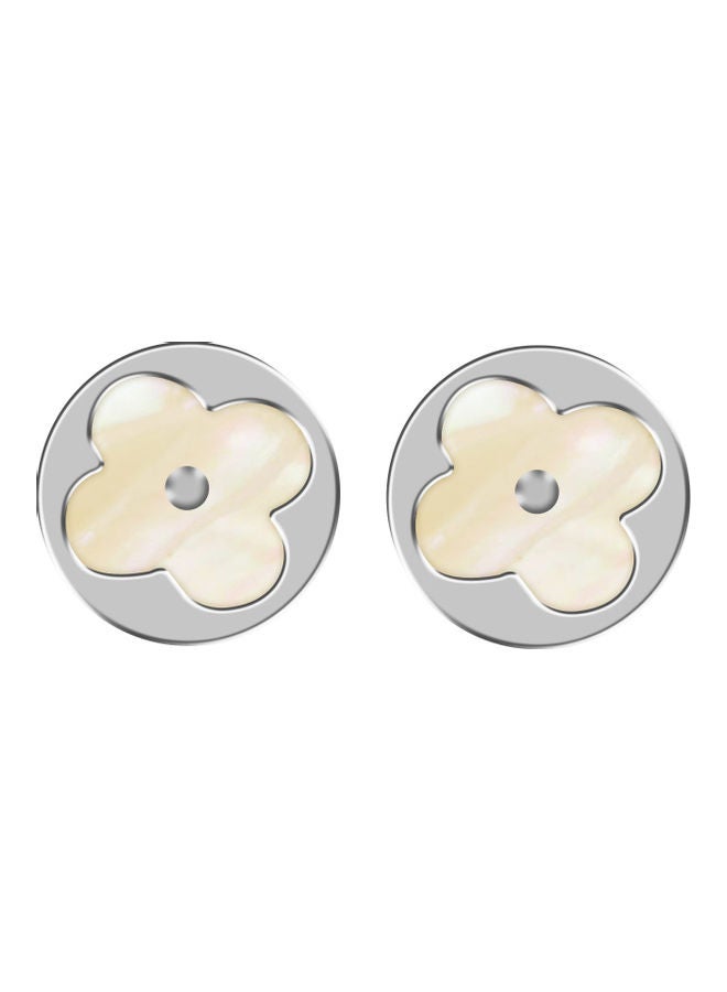 NIBEMINENT Clover Flower Chic Studded Earrings - Image 1