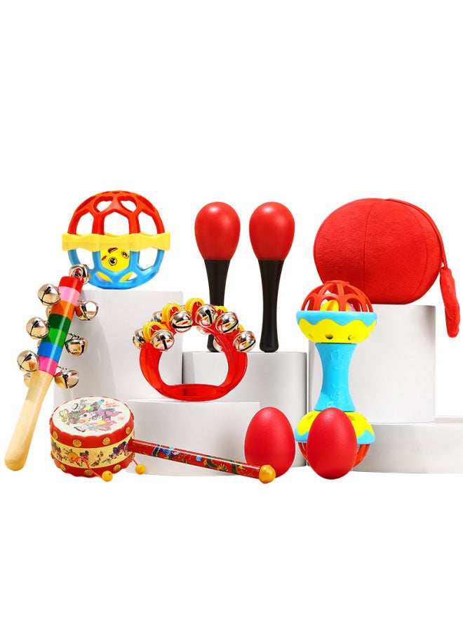 Hand Rattle Baby Rattle Baby 0-1 Year Old Early Education Newborn Soothing Toys Sand Hammer Bell Grasping Training - Image 5