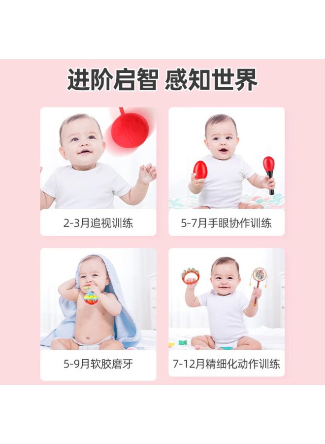 Hand Rattle Baby Rattle Baby 0-1 Year Old Early Education Newborn Soothing Toys Sand Hammer Bell Grasping Training - Image 4