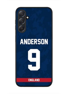Stylizedd Cover for Samsung Galaxy M54 5G Case, Rugged Black Slim fit Flexible Thin Protective Phone Cases - Player Name - James Anderson, Jersey Number- 9  - Image 1