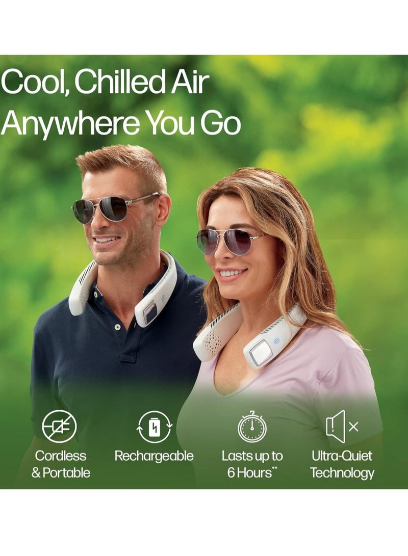 Portable Mini Neck Fan Cooling Airflow, Recharging Ultra Quiet with 3 Speed Mini Fan, Travel Outdoor Sports Office With Cooling Ceiling Fan, Unisex - Image 5