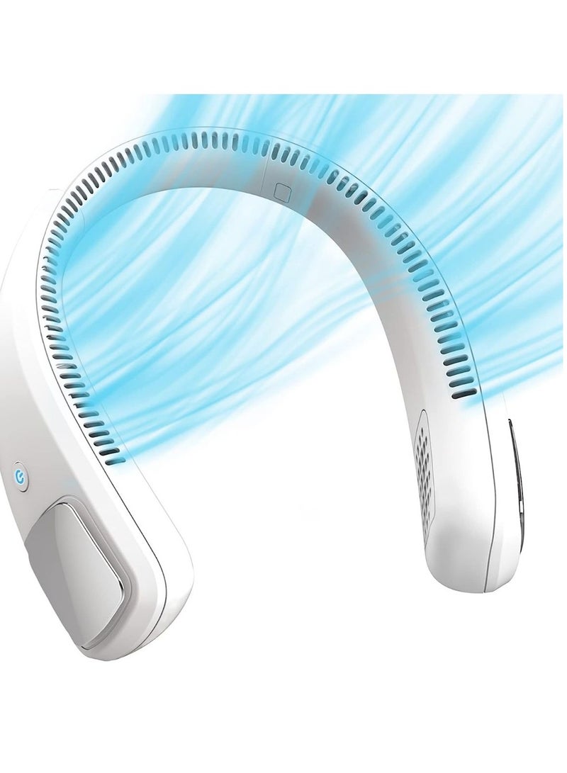 Portable Mini Neck Fan Cooling Airflow, Recharging Ultra Quiet with 3 Speed Mini Fan, Travel Outdoor Sports Office With Cooling Ceiling Fan, Unisex - Image 1