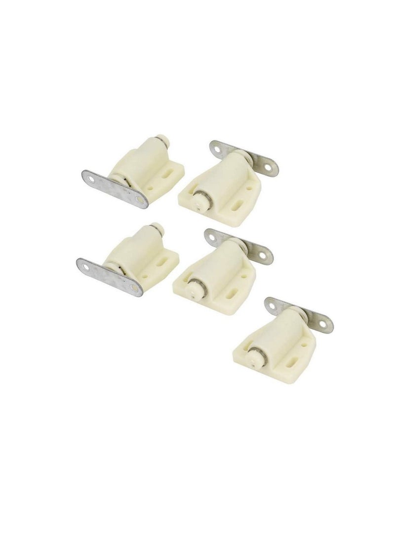 Magnetic Door Catcher Cabinet Closet Catches with SS Screws for Home Kitchen Bathroom Office Furniture Single White Pack of 5 - Image 2