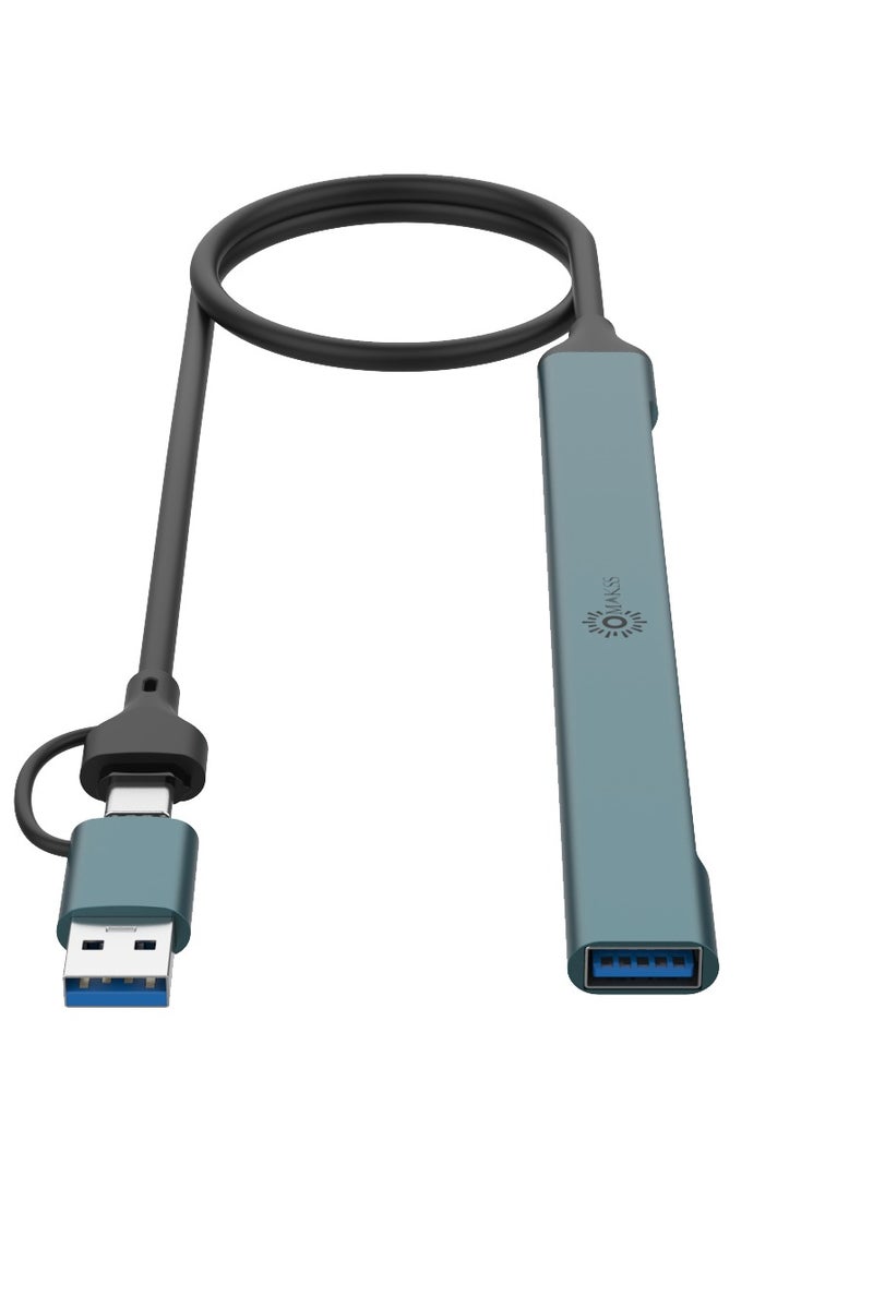 OMAKSS USB Hub 3.0 with 7 Ports, Aluminium USB C to USB 3.0 Hub for MacBook, Mac Pro/Mini, iMac, Ps4, PS5, Surface Pro,Flash Drive, Samsung (Expand USB Ports) - Image 5