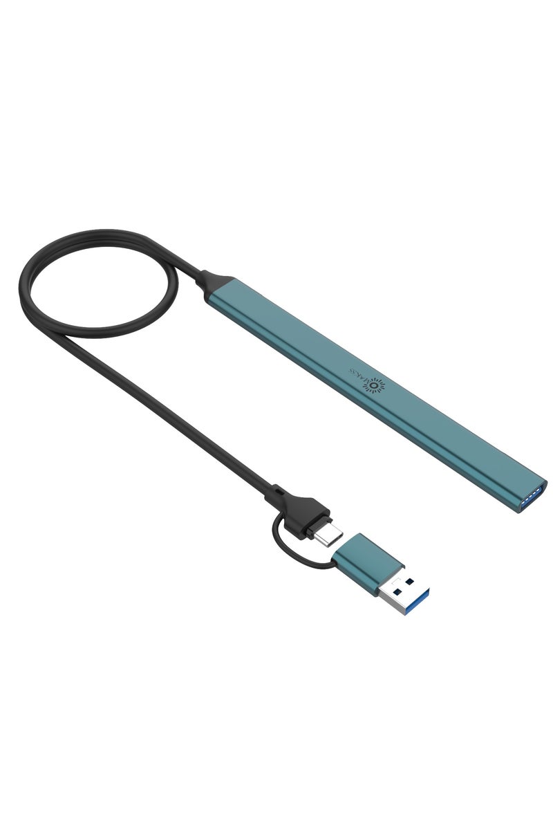 OMAKSS USB Hub 3.0 with 7 Ports, Aluminium USB C to USB 3.0 Hub for MacBook, Mac Pro/Mini, iMac, Ps4, PS5, Surface Pro,Flash Drive, Samsung (Expand USB Ports) - Image 3