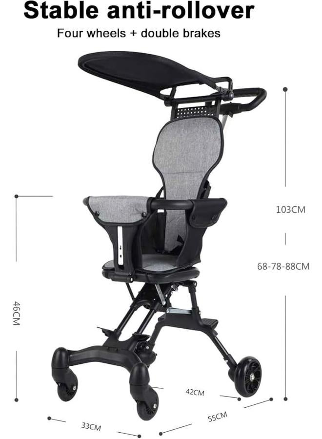 Adjustable Baby Stroller with One-Hand Fold - Image 2