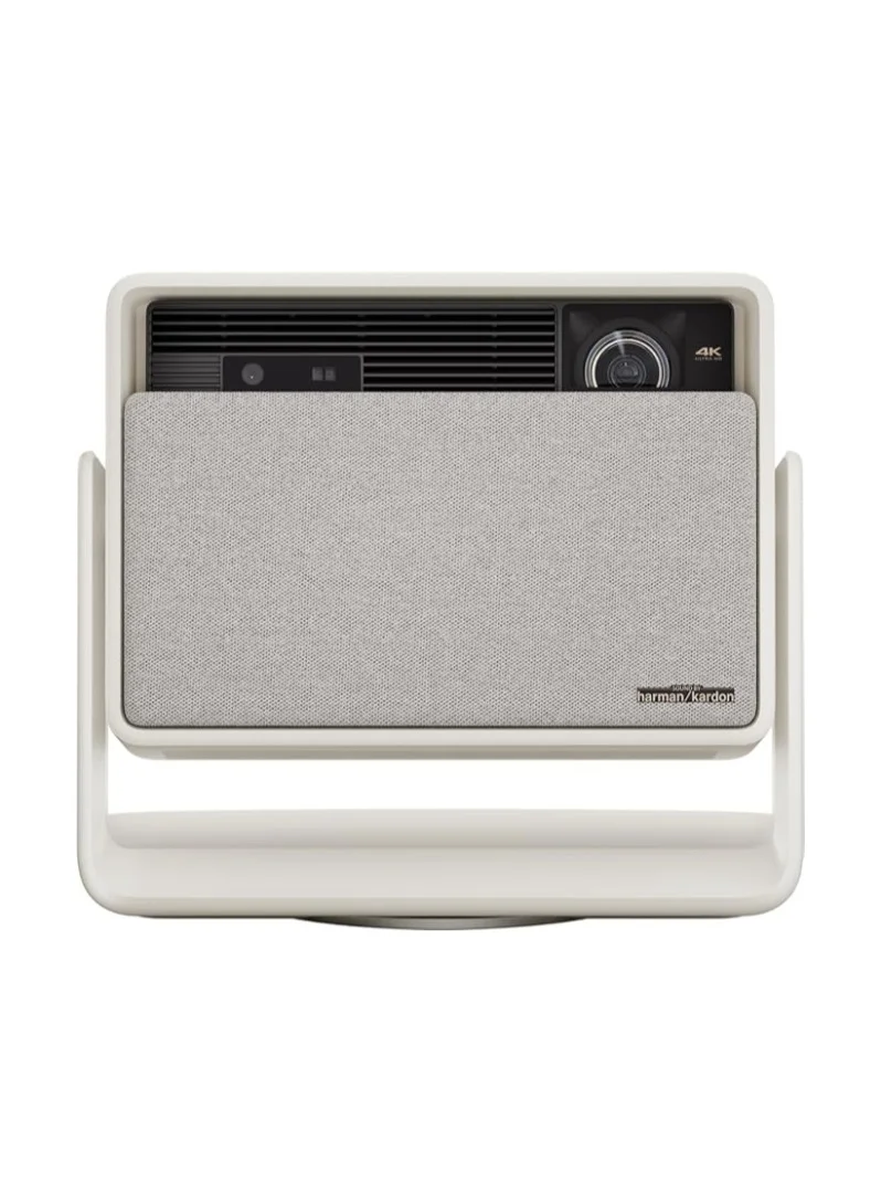 XGIMI HORIZON S Pro | 4K Long Throw Projector w/ Dolby Vision, IMAX Enhanced, Dual Light 2.0, 3720 1800 ISO Lumens, Up to 200" Screen Size, 2x 12W Harman/Kardon Speakers, Smart Screen Adaptation - Beige