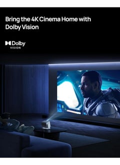 XGIMI HORIZON S Pro | 4K Long Throw Projector w/ Dolby Vision, IMAX Enhanced, Dual Light 2.0, 3720 1800 ISO Lumens, Up to 200" Screen Size, 2x 12W Harman/Kardon Speakers, Smart Screen Adaptation - Beige  - Image 5