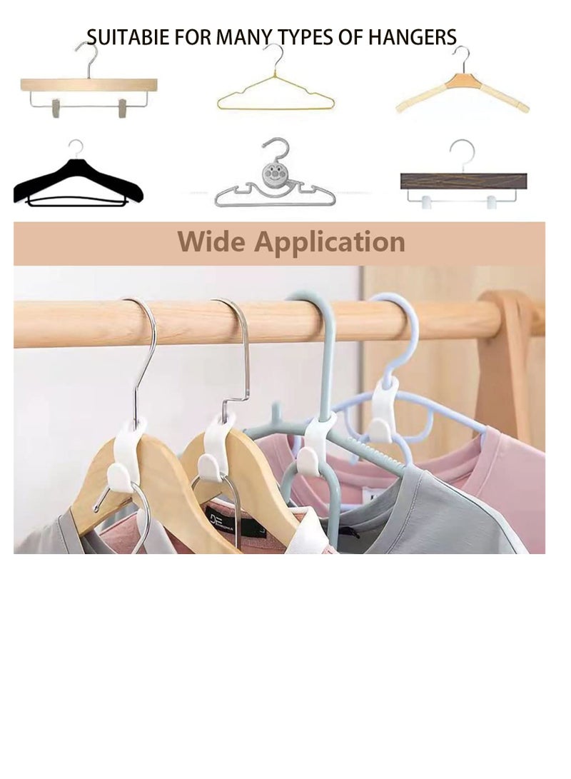 40 Pcs Wardrobe Hooks, Multi-Layer Space Saving Clothes Hanger, Wardrobe Wizard Connection Hooks for Wardrobe Closet - Image 5