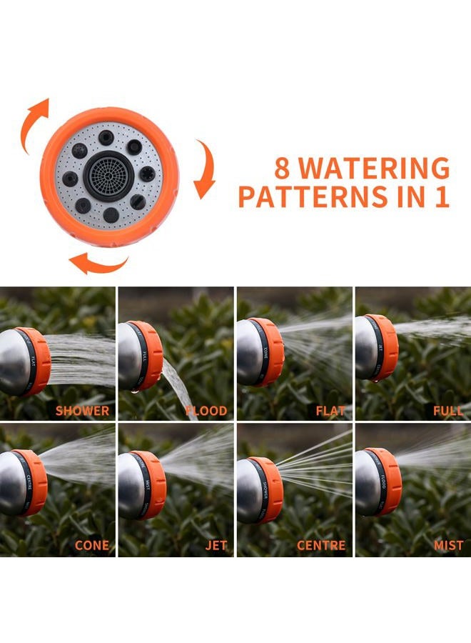 Hongmai Garden Hose Nozzle,8 Patterns Hose Sprayer High Pressure,Heavy Duty Pup Jet Dog Wash,Metal Water Hose Nozzle with Soap Dispenser,Car Wash Foam Gun with A Car Wash Mitt - Image 5
