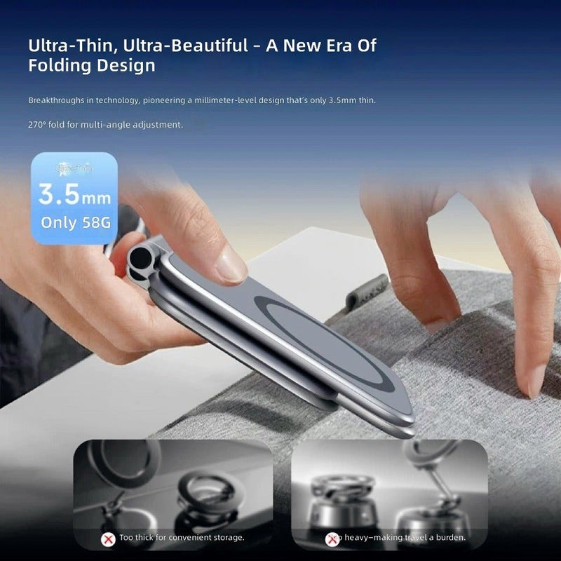 2025 New Car Magnetic Phone Holder - Foldable Anti-Shake Navigation Mount - Image 3