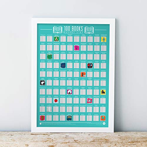 Gift Republic 100 Books Scratch Off Poster Reading Bucket List Poster Wall Art Book Lovers Gift Classic Reads and Iconic Books Gift for Readers - Image 5
