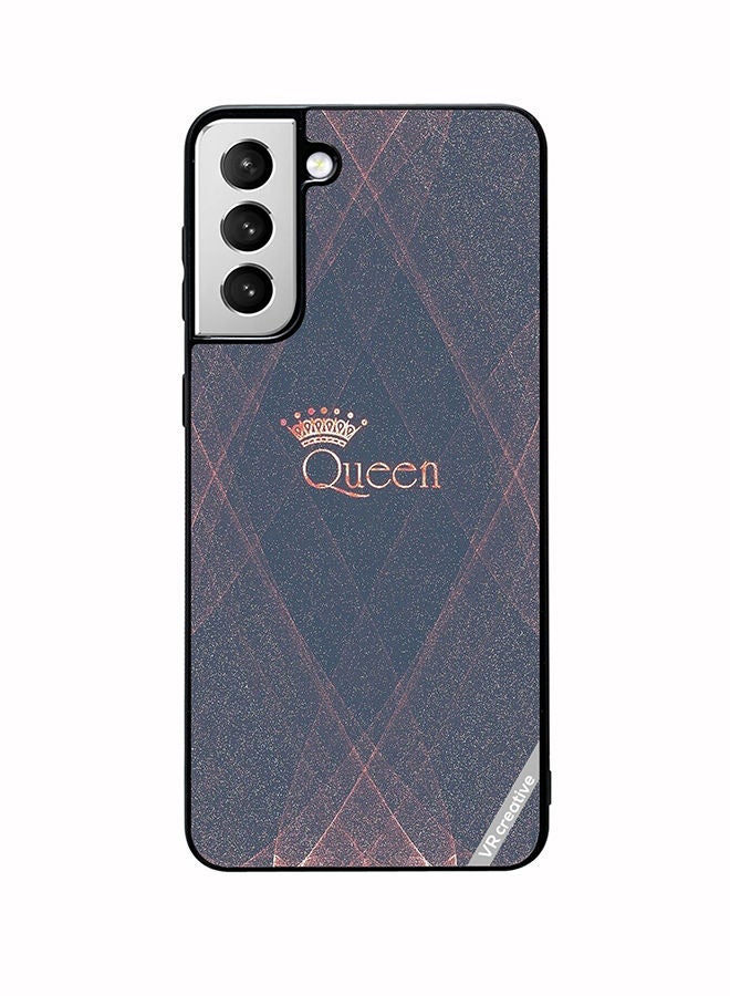 Protective Case Cover For Samsung Galaxy S22 5G Queen Design Multicolour