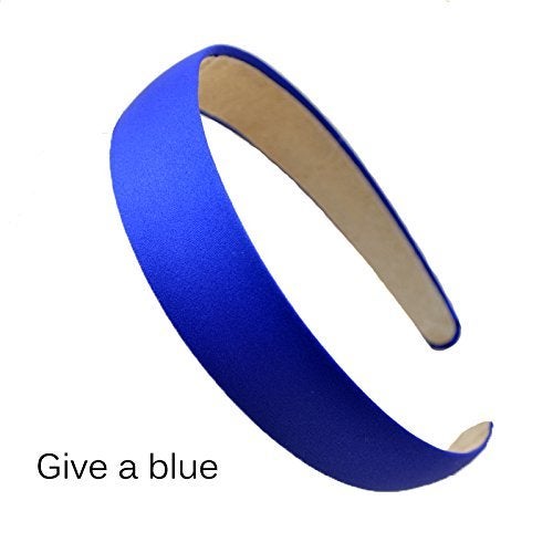 LONEEDY 6 Hard Headbands, 1 Inch Wide Non-slip Ribbon Hairband for Women (6 Black+1 Blue) - Image 4
