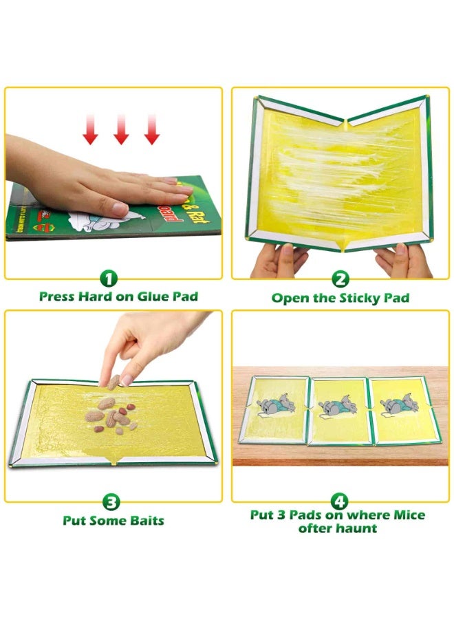 Anmi 5-Pack Mouse Rat Glue Trap, Strongly Adhesive Sticky Glue Traps for Mice, Mouse Sticky Traps - Image 2
