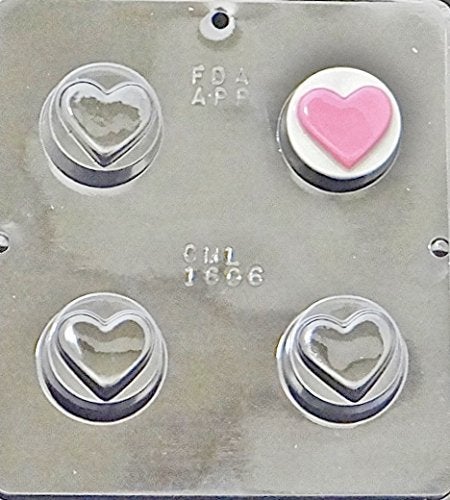 قالب حلوى أوريو شوكولاتة على شكل قلب عادي 1606