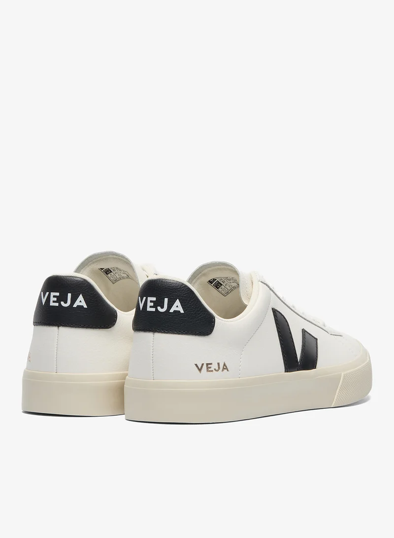 VEJA EXTRA WHITE BLACK Campo Bold Lace-Up Sneakers for Women | Best Price UAE