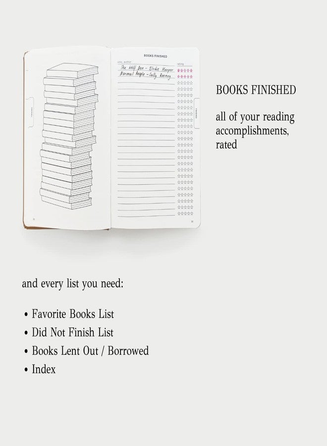 Kunitsa Co. Reading Journal - 105 reviews. Review and Track Your Reading. Book Journal for Book Lovers & Readers. Blush - Image 5