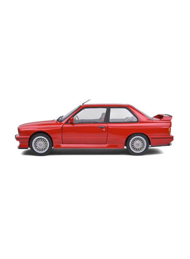 Solido BMW E30 M3 Henna Red 1986 Diecast Model Car, 1:18 Scale, Opening Front Doors, Steerable Wheels, Official BMW Collector Display Model - Image 4