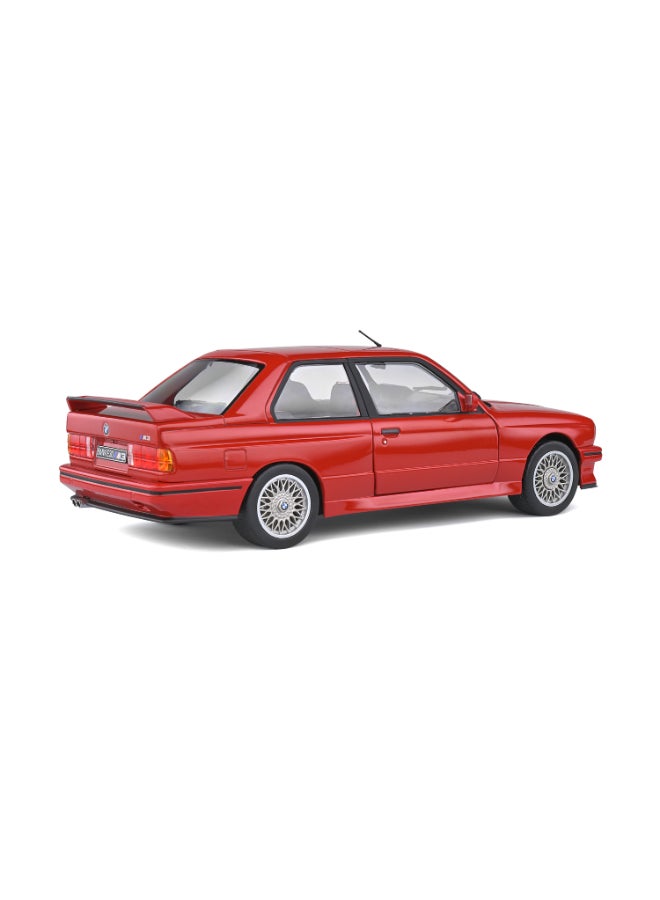 Solido BMW E30 M3 Henna Red 1986 Diecast Model Car, 1:18 Scale, Opening Front Doors, Steerable Wheels, Official BMW Collector Display Model - Image 5