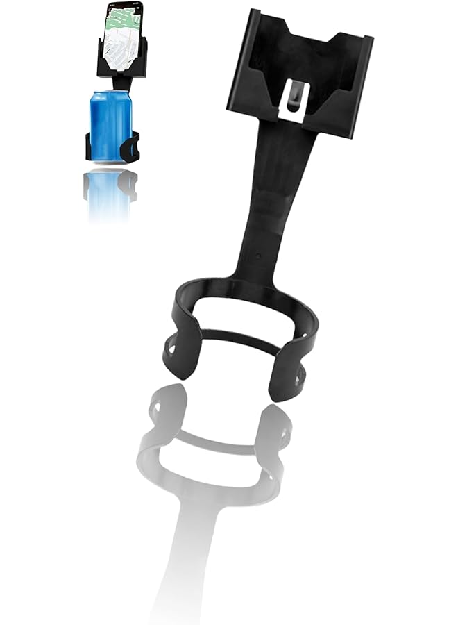 S-TOP Car Cell Phone Holder, Adjustable Cup Mount with Flexible Tab for Horizontal & Vertical Positioning - Universal Fit for Daily Commute & Travel - Image 1