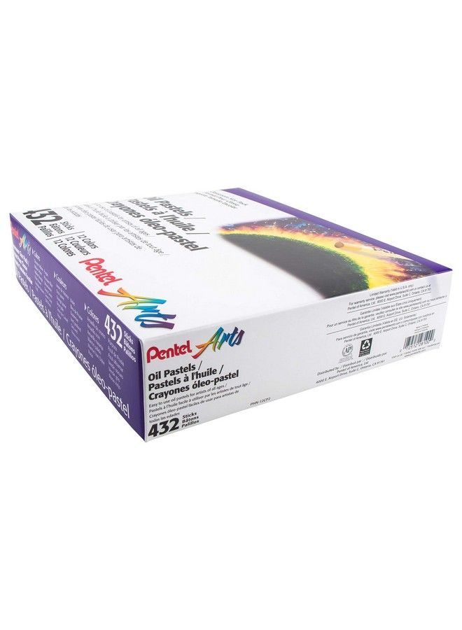 Pentel Arts Oil Pastels 432 Piece Classroom Size Pack (Phn12Cp2) - Image 4