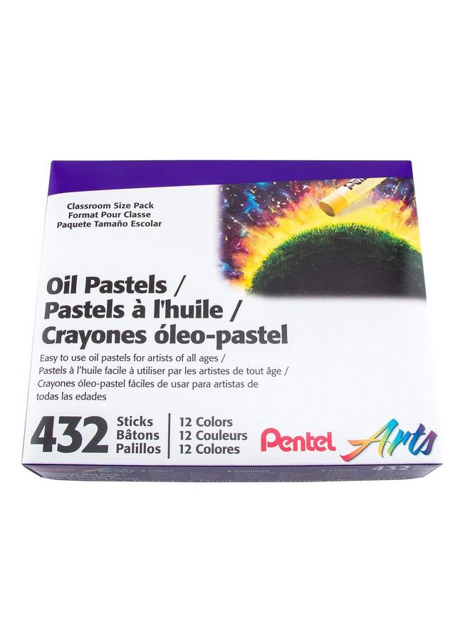 Pentel Arts Oil Pastels 432 Piece Classroom Size Pack (Phn12Cp2) - Image 3