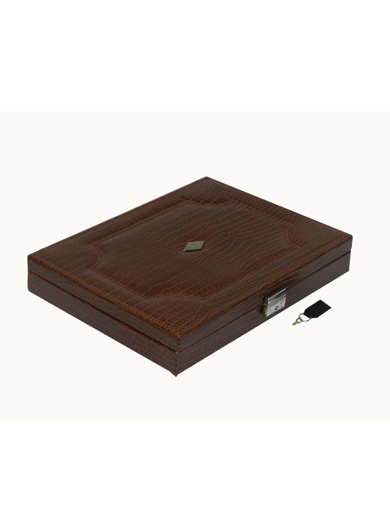 LAVERI LEATHER Laveri Genuine Leather Earring Box And Ring Organizer Storage Stud Tray Showcase Storage Case  - Image 2