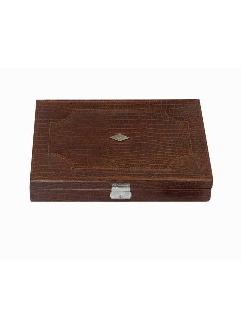 LAVERI LEATHER Laveri Genuine Leather Earring Box And Ring Organizer Storage Stud Tray Showcase Storage Case  - Image 5