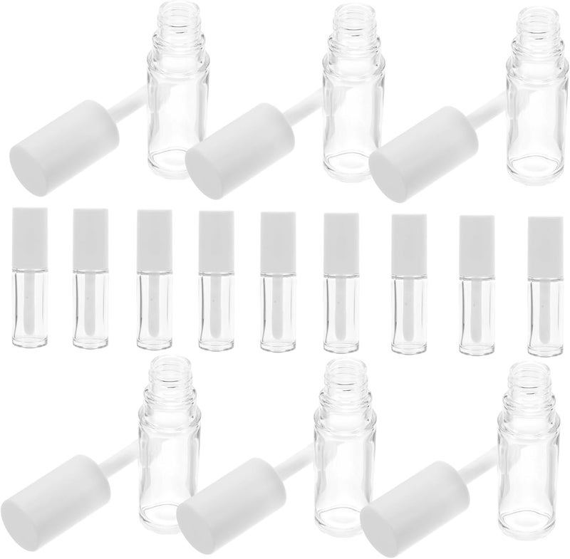 DOITOOL 15pcs Refillable Lip Balm Tubes Lip Gloss Containers with Wands Portable Easy Filling Material - Image 1