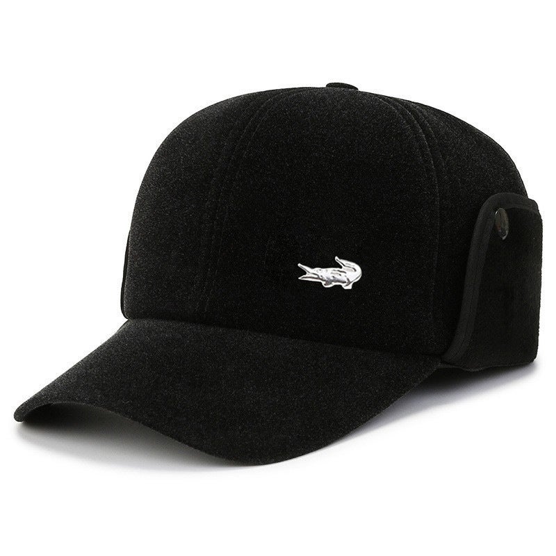 قبعات شتوية للرجال في منتصف العمر وكبار السن، قبعات جلدية، قبعات شتوية لكبار السن، جد، قبعات شتوية، قبعات دافئة، قبعات حماية الأذن للأب - Image 1