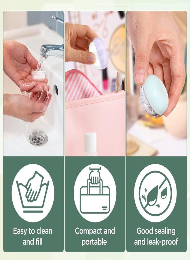 RONRONS 10 Pieces 20ml Travel Jars for Creams Leak Proof Mini Travel Containers with Lids Small Jar for Lip Balm Toiletries Cosmetic Makeup Bottles with Labels Plastic - Image 5