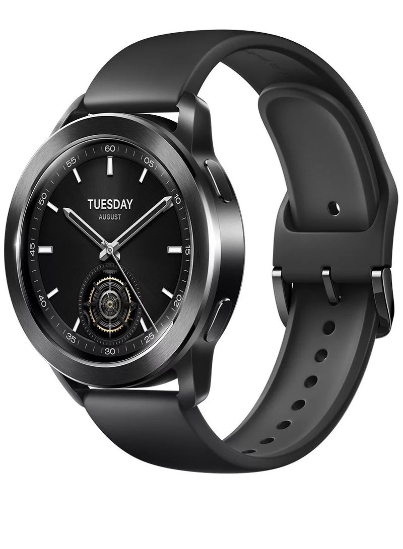 Xiaomi 486 mAh Watch S3 1.43 Inch Amoled Bluetooth 5.2 Heart Rate Blood Oxygen Monitoring Global Version Black - Image 1